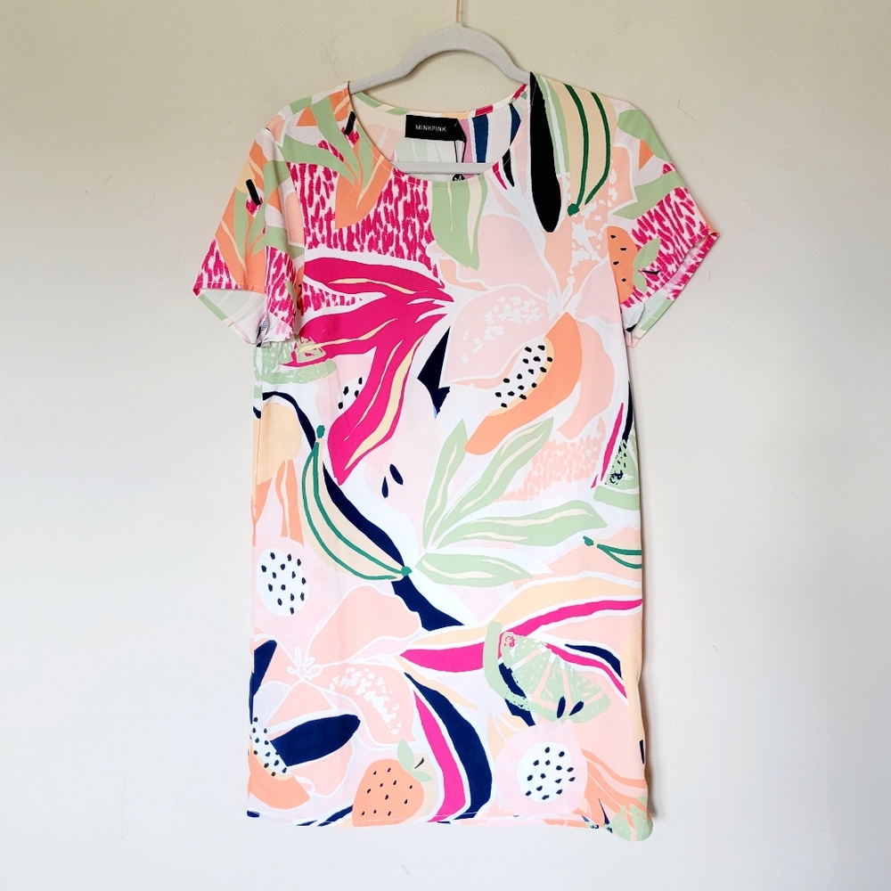 MINKPINK Multi Print Shift Dress
